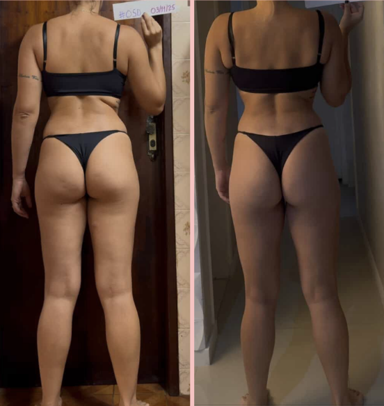 Transformação de aluna · Desafio Seca Diva