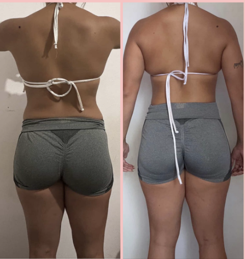 Transformação de aluna · Desafio Seca Diva