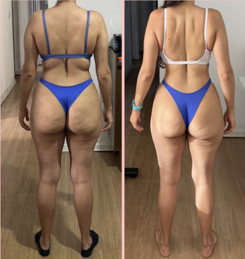 Transformação de aluna · Desafio Seca Diva
